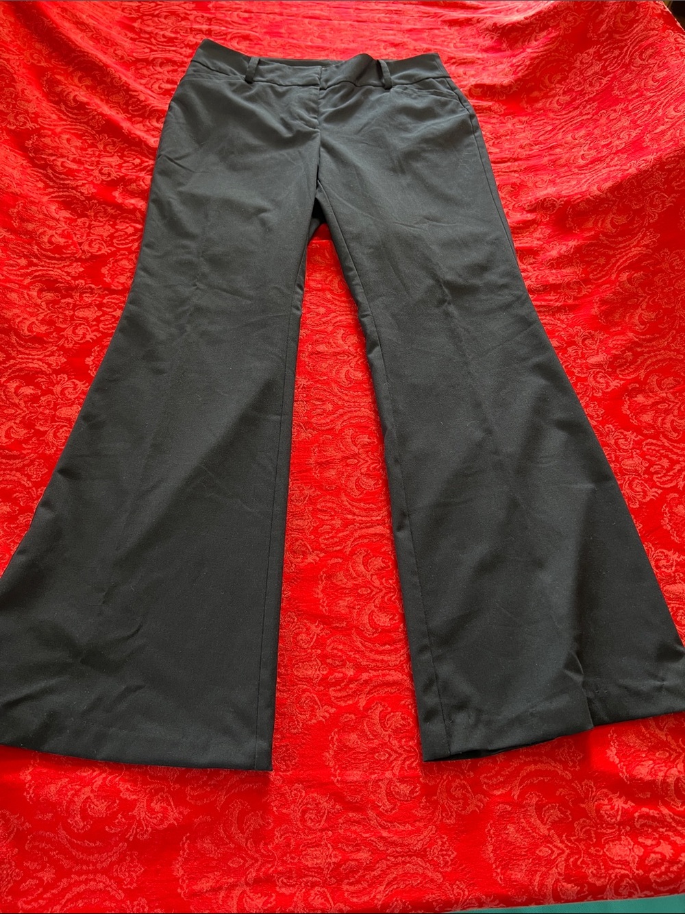 Ann Taylor Signature Women’s Size 4 Navy Stretch Career Trouser Pants Office
